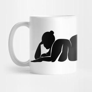 woman silhouette Mug